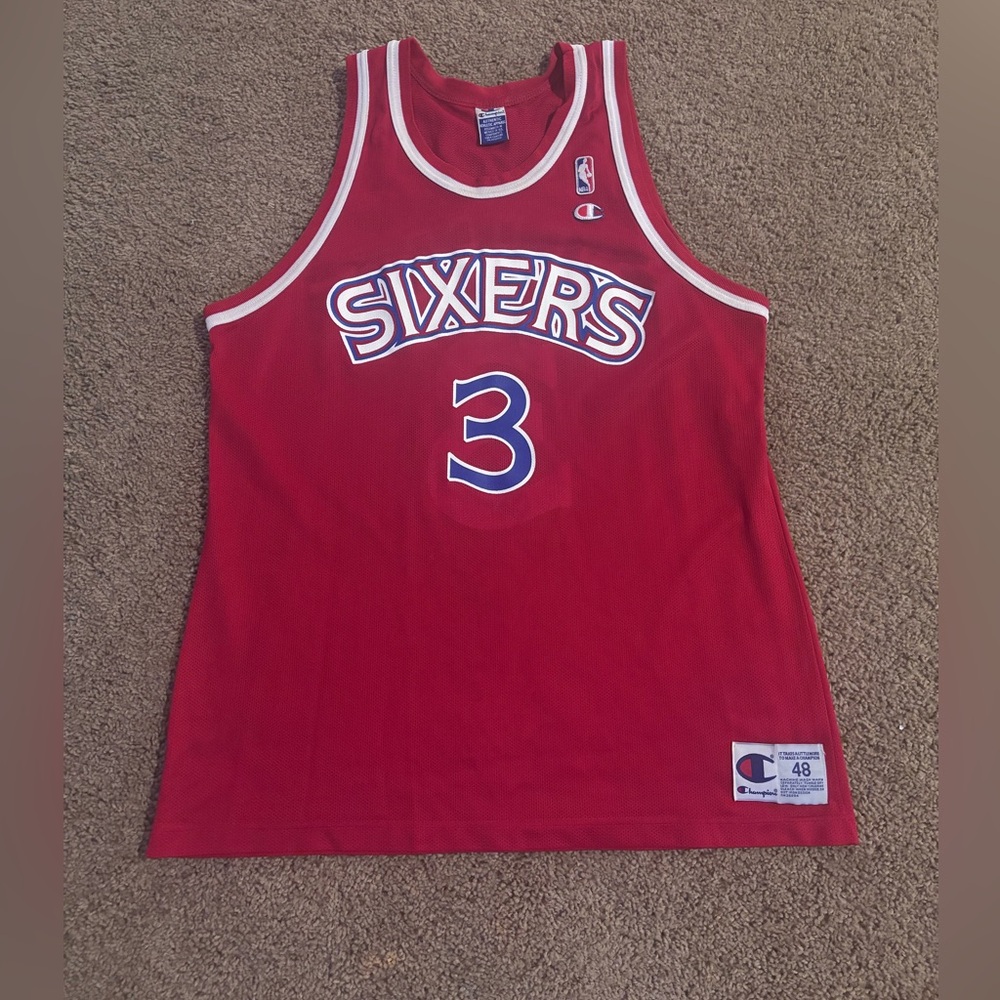 Champion Authentic 96-97’ Iverson Jersey Size 48